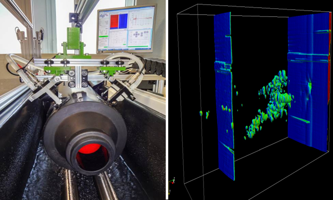 Ultraschalltechnik zur zerstörungsfreien Prüfung energietechnischer Komponenten